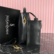 YVES SAINT LAURENT- Shıny leather