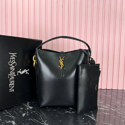 YVES SAINT LAURENT- Shıny leather